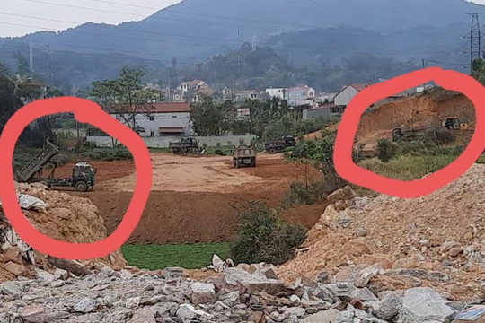 TP.Lạng Sơn: Vô tư san đồi để lấp đất trồng lúa