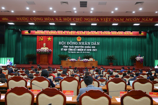 Thái Nguyên: HĐND tỉnh khóa XIII họp tổng kết nhiệm kỳ 2016-2021. 
