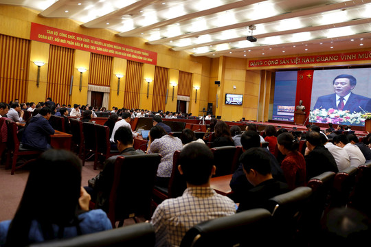 Đảng ủy Bộ TN&MT tổ chức Hội nghị nghiên cứu, học tập Nghị quyết Đại hội XIII của Đảng tại 33 điểm cầu trực tuyến