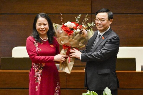 Quốc hội bầu bà Võ Thị Ánh Xuân giữ chức Phó Chủ tịch nước