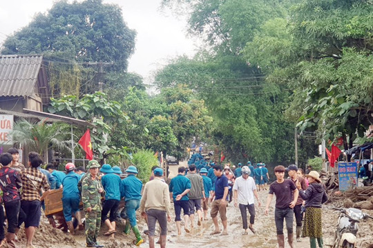 Văn Bàn - Lào Cai: Huy động 200 cán bộ khẩn trương khắc phục mưa lũ