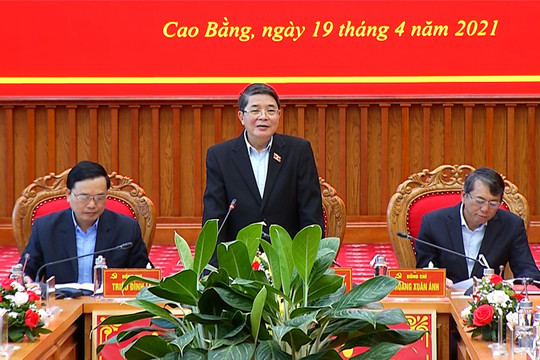 Phó Chủ tịch Quốc hội Nguyễn Đức Hải giám sát, kiểm tra công tác bầu cử tại Cao Bằng