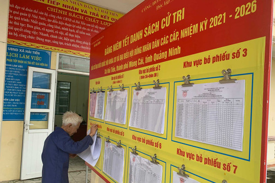 Quảng Ninh tổ chức hội nghị sơ kết bước 2 công tác bầu cử