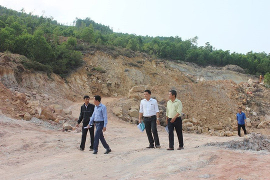 Quảng Nam: Lập đoàn kiểm tra việc chấp hành pháp luật của các DN khai thác khoáng sản