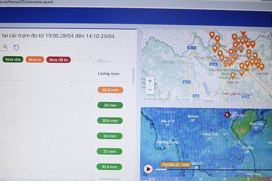Lào Cai: Triển khai ứng dụng đo mưa, cảnh báo thời tiết qua thiết bị điện tử