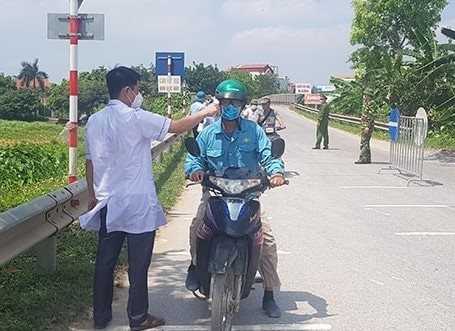 Cẩm Giàng - Hải Dương: Chốt phong tỏa cách ly y tế phòng chống dịch Covid - 19 