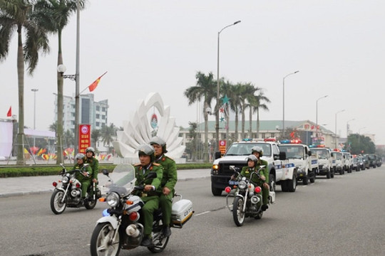 Hà Tĩnh: Công an huy động 100% quân số xuống địa bàn đảm bảo an toàn cho ngày bầu cử