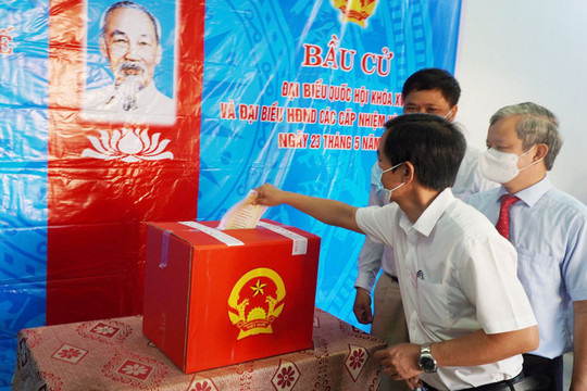 Thừa Thiên Huế: Đến 17h, tỉ lệ cử tri đi bầu cử đạt hơn 99,7%