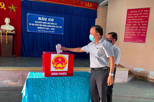 Đến 15h, Quảng Nam có 2 huyện miền núi đạt 100% cử tri đi bầu cử