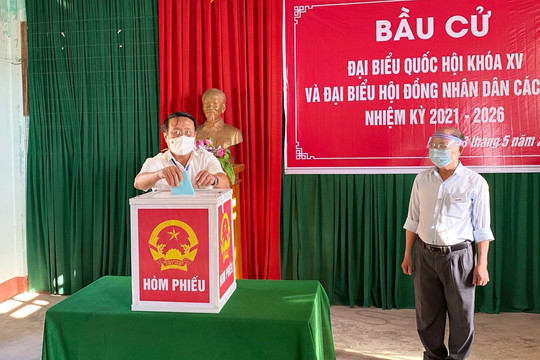 Tỷ lệ cử tri tại Quảng Trị đi bầu cử đạt 99,85%