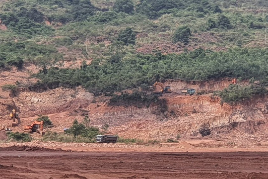 Nghi Sơn (Thanh Hóa): Công ty Công Thanh tiếp tục vi phạm trong khai thác khoáng sản