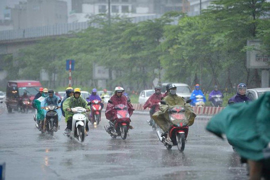 Thời tiết ngày 7/6, Bắc Bộ, Thanh Hóa, Nghệ An có mưa to và dông