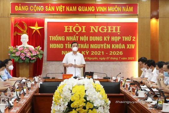 HĐND tỉnh Thái Nguyên khóa XIV tổ chức hội nghị thống nhất nội dung Kỳ họp thứ hai