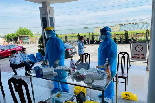 Thái Bình: Thêm gần 1.400 mẫu xét nghiệm âm tính với SARS-COV-2 