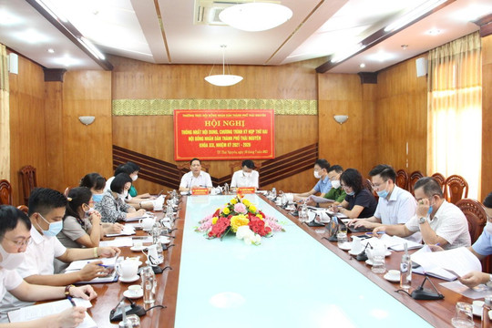 Kỳ họp thứ Hai, HĐND thành phố Thái Nguyên khóa XIX dự kiến khai mạc ngày 9/8