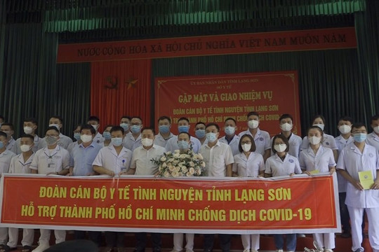 Lạng Sơn: Hơn 30 cán bộ Y tế tình nguyện lên đường hỗ trợ TP. Hồ Chí Minh chống dịch