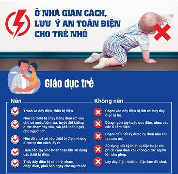 EVN khuyến cáo về an toàn điện cho trẻ nhỏ