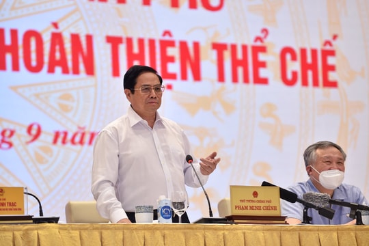 Thủ tướng Phạm Minh Chính: Xây dựng và hoàn thiện thể chế để bảo đảm là “đòn bẩy” kiến tạo phát triển