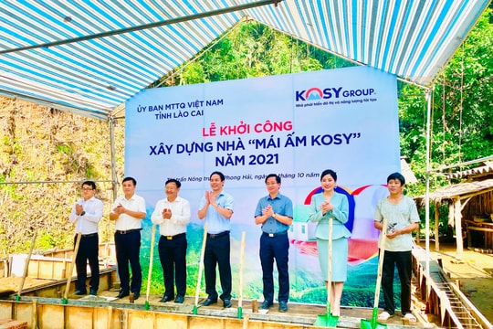 Tập đoàn Kosy ủng hộ 10 tỷ đồng xây dựng 200 ngôi nhà cho hộ nghèo tại Lào Cai