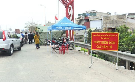 Thái Bình: Dỡ bỏ 8 chốt kiểm soát người ra vào tỉnh