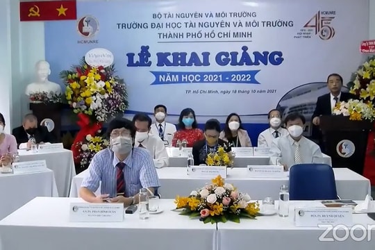 Trường Đại học TN&MT TP.HCM: Khai giảng năm học 2021 - 2022