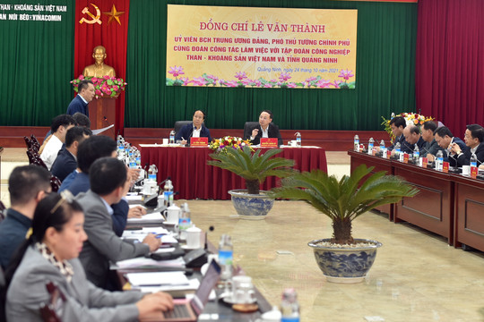 Phó Thủ tướng Lê Văn Thành ủng hộ các kiến nghị tạo thuận lợi để ngành than phát triển