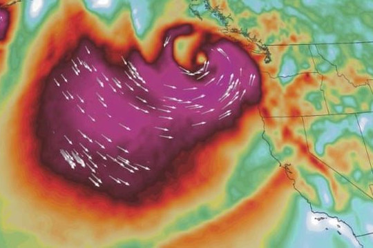 Mỹ cảnh báo mưa kỷ lục ở California