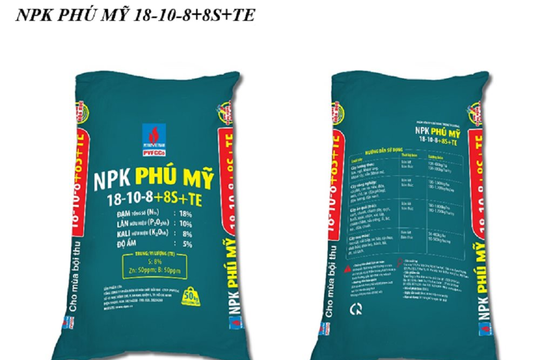 NPK Phú Mỹ ra mắt dòng công thức mới NPK Phú Mỹ 18-12-8+TE và 18-10-8+8S+TE