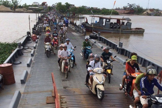 Nam Định: Xây dựng cầu Ninh Cường thay thế cho cầu phao cũ nát