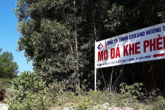 Thừa Thiên - Huế: Xử phạt mỏ đá Khe Phèn hơn 200 triệu đồng