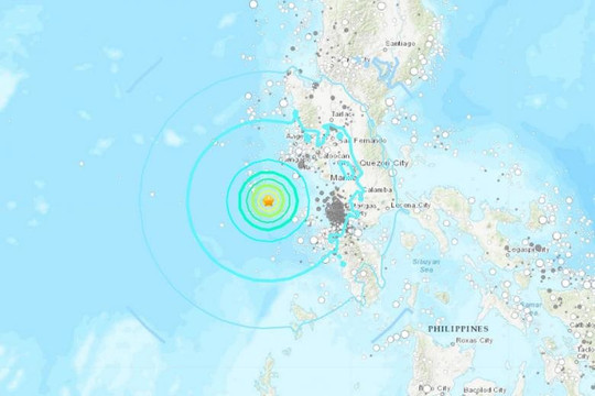 Động đất mạnh 6,4 độ Richter tấn công Philippines và Indonesia