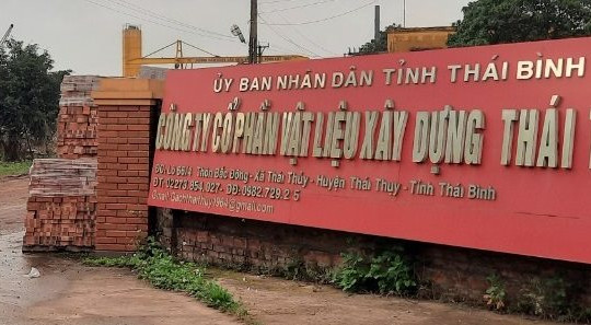 Thái Bình: Người dân “kêu trời” vì mùi khí thải từ Công ty CP VLXD Thái Thủy