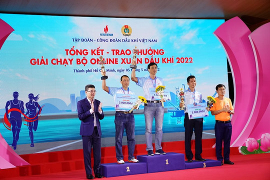 PV GAS được tôn vinh danh hiệu Dầu khí tiêu biểu và nhận nhiều giải thưởng của Giải chạy bộ online “Xuân Dầu khí 2022”