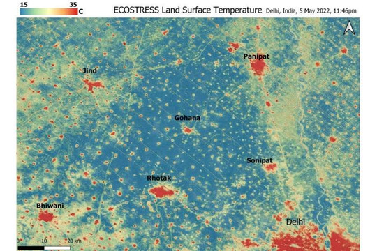NASA phát hiện hiện tượng đảo nhiệt trong đợt nắng nóng khắc nghiệt ở Ấn Độ