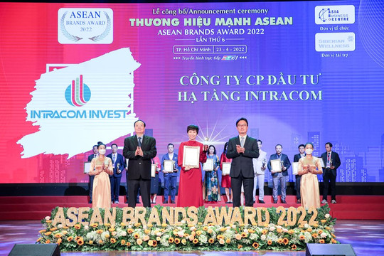 Intracom Invest được vinh danh Thương hiệu mạnh ASEAN 2022