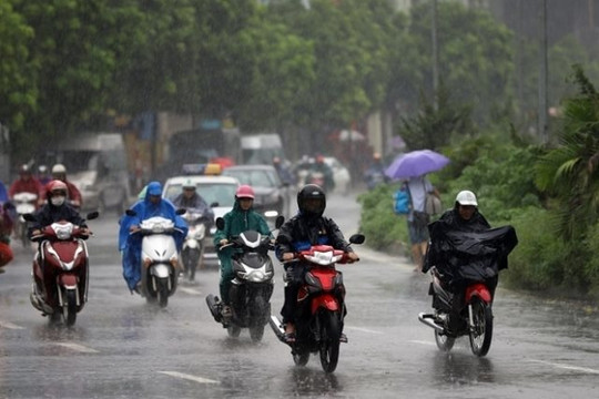 Thời tiết ngày 13/8: Bắc Bộ, Thanh Hoá và Nghệ An có mưa to cục bộ
