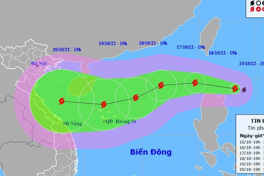 Đi vào Biển Đông bão NESAT giật cấp 14, khả năng tiếp tục mạnh thêm, diễn biến rất phức tạp