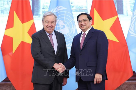 Tổng Thư ký Liên Hợp Quốc: Hoàn toàn ủng hộ các trụ cột chính trong đường lối phát triển đất nước của Việt Nam