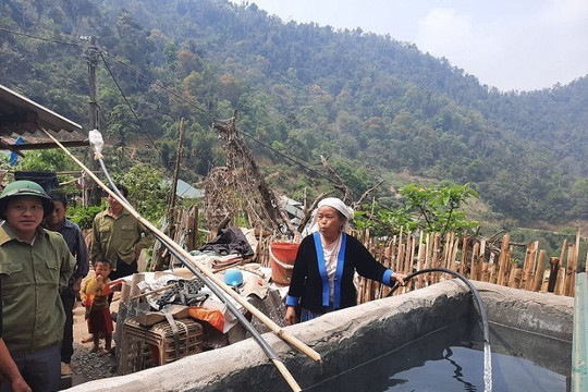 Lai Châu: Nước sinh hoạt về vùng cao Phong Thổ