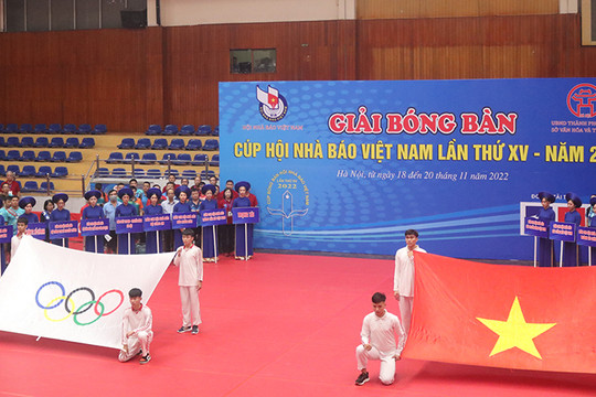 Khai mạc Giải bóng bàn Cúp Hội Nhà báo Việt Nam lần thứ XV – năm 2022