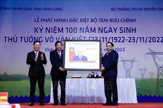 Thủ tướng Phạm Minh Chính dự các hoạt động kỷ niệm 100 năm ngày sinh Thủ tướng Võ Văn Kiệt