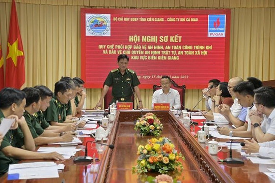 Bộ đội Biên phòng Kiên Giang và Công ty Khí Cà Mau sơ kết quy chế phối hợp