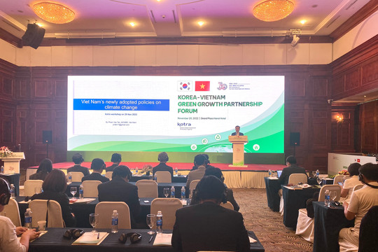 Thúc đẩy hợp tác tăng trưởng xanh giữa Việt Nam và Hàn Quốc