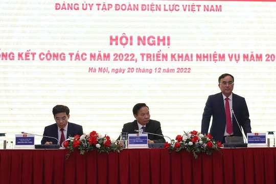 Đảng ủy EVN tổng kết công tác năm 2022 và triển khai nhiệm vụ năm 2023