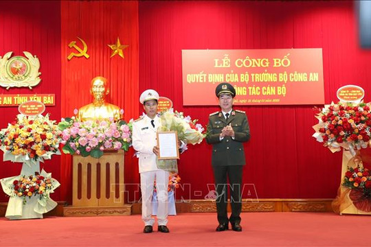 Đại tá Lê Việt Thắng giữ chức vụ Giám đốc Công an tỉnh Yên Bái