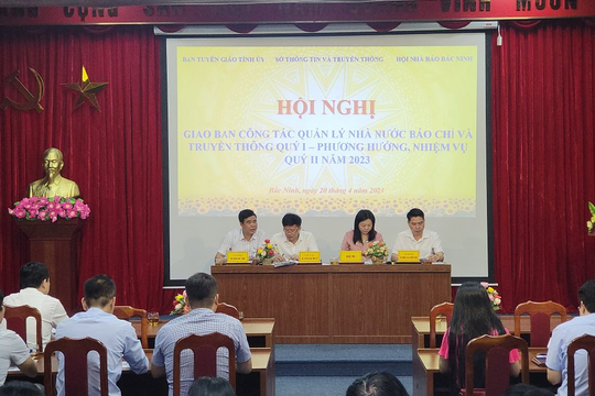 Bắc Ninh: Tổ chức Hội nghị Giao ban công tác quản lý Nhà nước báo chí và truyền thông 
