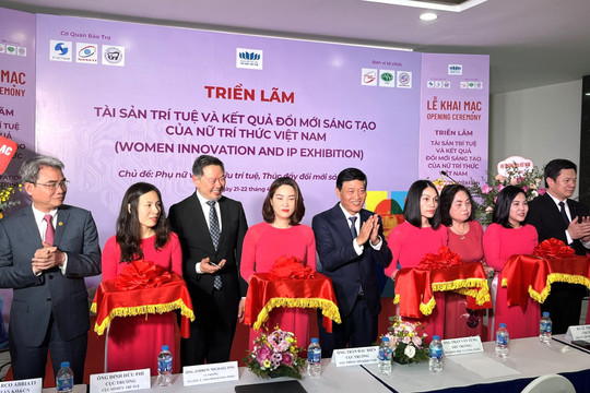 Khai mạc Triển lãm Tài sản trí tuệ và kết quả đổi mới sáng tạo của nữ trí thức Việt Nam