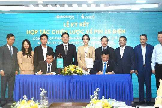 Sơn Hà và Vingroup hợp tác chiến lược về pin xe điện