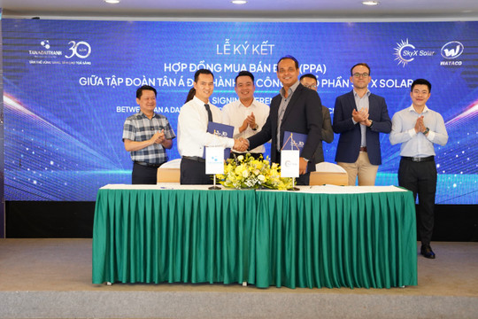 Tân Á Đại Thành hợp tác cùng SkyX Solar phát triển hệ thống nhà máy năng lượng sạch