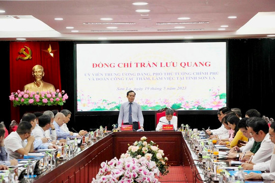 Phó Thủ tướng Trần Lưu Quang thăm, làm việc tại Sơn La